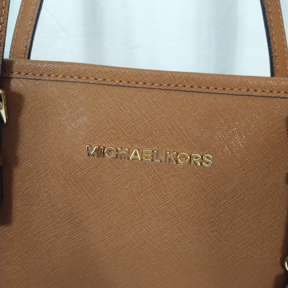 Michael Kors tan ,camel safiano leather tote bag - Picture 3 of 12
